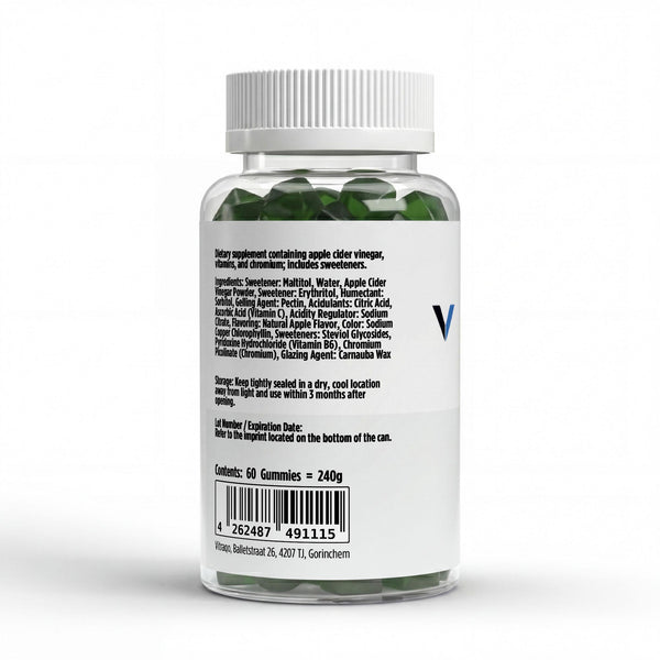 Appelazijn Gummies met Vitamine C, B6 & Chroom - 60 stuks