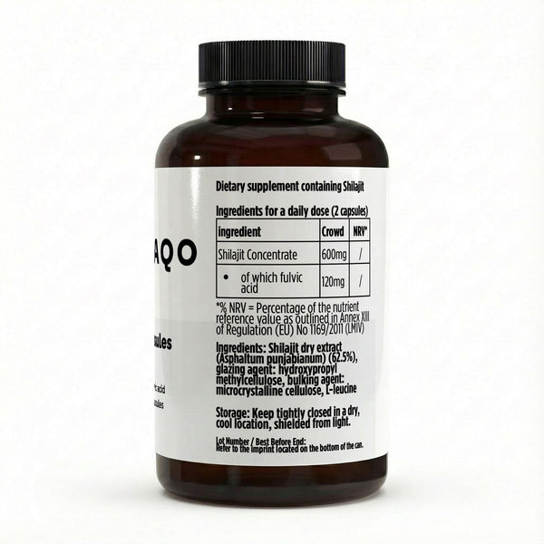 Shilajit Capsules 20% Fulvinezuur - 90 vegan capsules