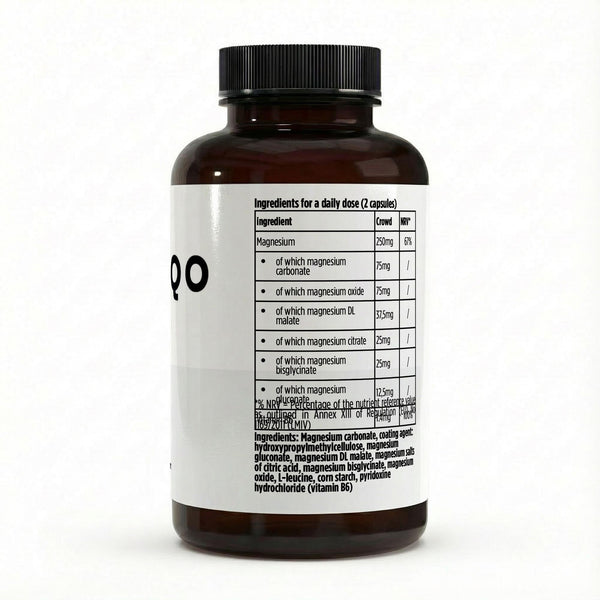 Magnesium 6x Complex + Vitamine B6 - 120 vegan capsules